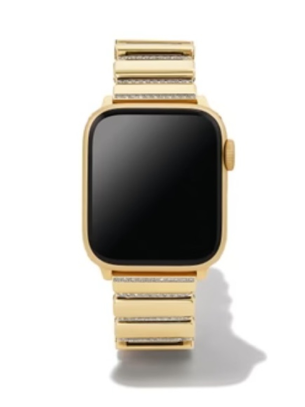 Kendra Scott Crystal Gold Leanor Smart Watch band with Metal Link Bracelet